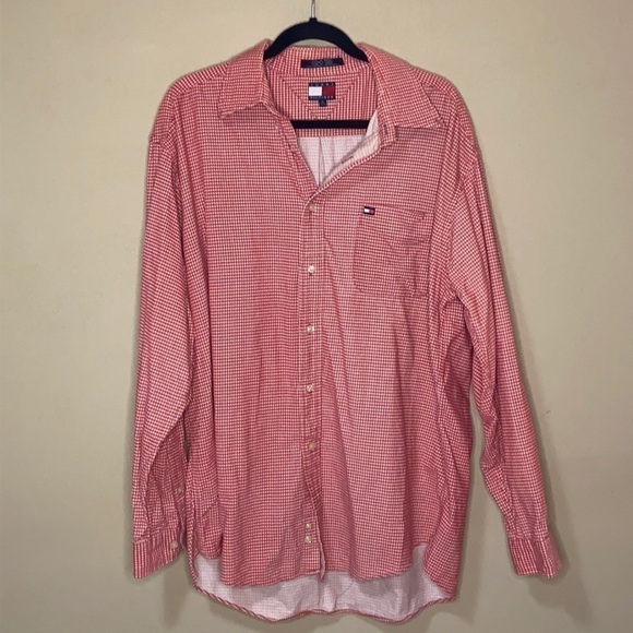 Tommy Hilfiger checkered long sleeve button down - Picture 2 of 7